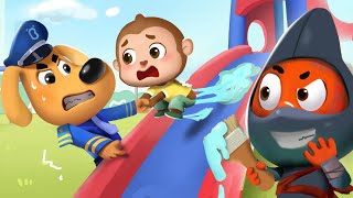 Playing Tricks at the Playground | Police Cartoon | Sheriff Labrador | Kids Cartoon | BabyBus