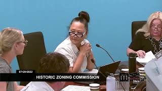 07/20/22 Historic Zoning Commission