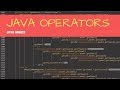 Java Operators (arithmetic, logical, relational) in English