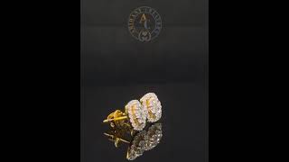 Arihant Creators: Beautiful 1.29Cts Lab Grown Diamond Earrings in 18Kt Yellow gold