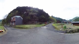 栃原神社と観音堂　若桜町往来