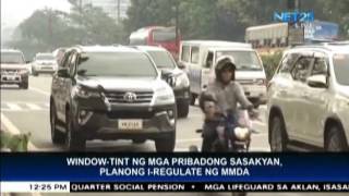 MMDA to regulate private cars window tints