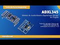 teste de funcionamento do adxl345 módulo de acelerômetro digital com sensor de Ângulo