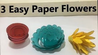 3 Easy Paper Flowers 3D Gopal Das