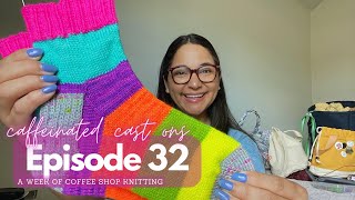 Caffeinated Cast Ons Episode 32: A Week of Coffee Shop Knitting