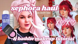 BADDIE MAKEOVER \u0026 SEPHORA HAUL NOVINEK | SugarDenny