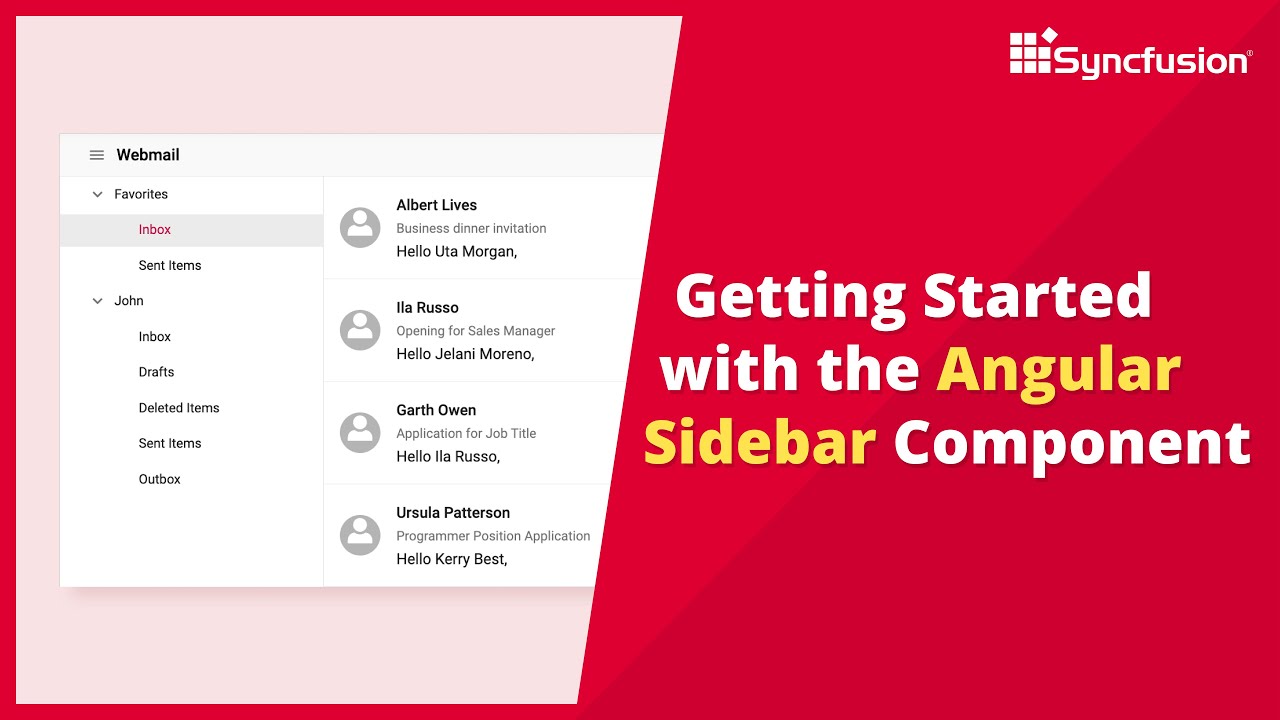 Getting Started With The Angular Sidebar Component Youtube