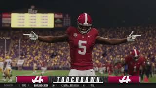 CFL S1 G9: #5 Alabama (7-1) @ LSU (3-5)