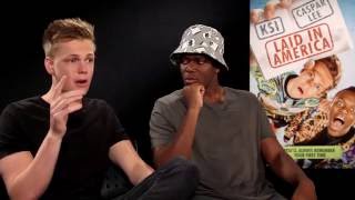 Laid In America: Caspar Lee \u0026 KSI slip cheeky phrases into Melissa's interview!