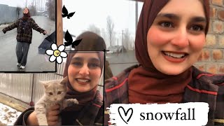 Snowfall ho gyi☃️❄️✨🥳 || Day out with family || outfit ho gyi kharab