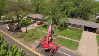 Tree Cutting Video Manitou and Mecanil