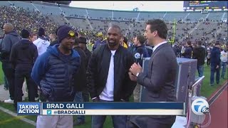 Brad Galli with Desmond Howard and Charles Woodson