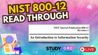 NIST Intro to Information Security (SP 800-12) | Special