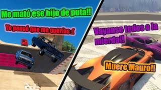 Tilteadas, estorbos y una jugadora me quiere funar XD | Carreritas en GTA Online