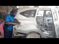 perbaikan mobil tabrakan daihatsu sigra full body repair