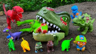 Unbox Jurassic World Colorful Dinosaur Giant T-rex Triceratops Giga Velociraptors Dino Toys so great