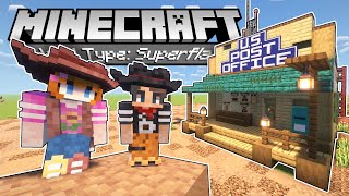 Starting Our Wild West Town Build on a Superflat Minecraft World SMP!