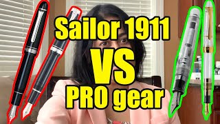 Confused?  Sailor 1911 and Sailor PRO gear fountain pens - Explained.