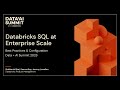 Best Practices for Setting Up Databricks SQL at Enterprise Scale