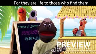 Puppet Memory Verse Song - Proverbs 4:20 My son, be attentive