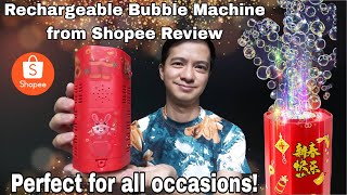 BUBBLE MACHINE FROM SHOPEE REVIEW. PERFECT FOR ALL OCCASIONS! | Jeng's Review Corner