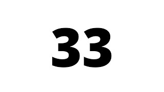 33 Second Countdown Timer White Screen With Sound Effect