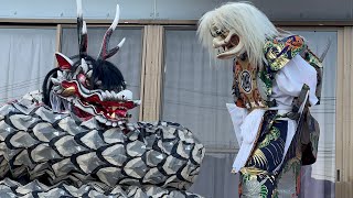 冨尾神社秋季大祭(2023.11.19)宇目神楽保存会／八雲払