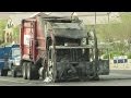 Republic Services garbage truck catches fire