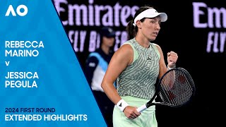 Rebecca Marino v Jessica Pegula Extended Highlights | Australian Open 2024 First Round