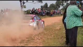 Ronald ssebuguzi in his new Ford Fiesta proto fort portal rally 2022