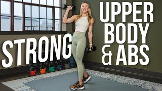 Upper Body & Abs with Dumbbells | 30 min