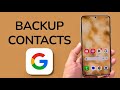 How To Backup Contacts In Gmail On Android