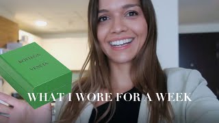 VLOG: WHAT I WORE for a week | Bottega Veneta | Back to UAE