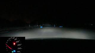 Cクラス：被害軽減ブレーキ試験(夜間：街灯なし) CPF60km/h