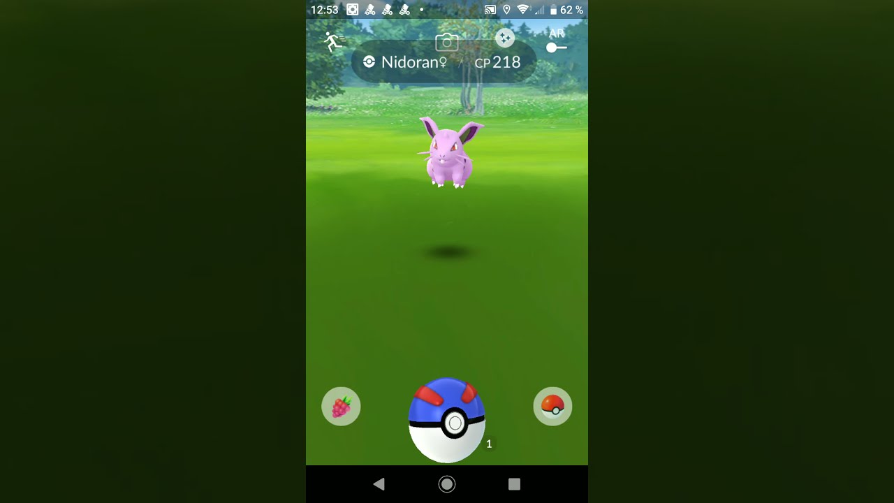 Pokémon Go - Capturing a Shiny Nidoran (female)