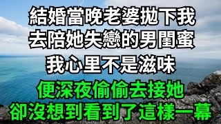 結婚當晚老婆拋下我，去陪她失戀的男閨蜜，我心里不是滋味，便深夜偷偷去接她，卻沒想到看到了這樣一幕！【一濟說】#落日溫情#情感故事#花開富貴#深夜淺讀#深夜淺談#家庭矛盾#爽文