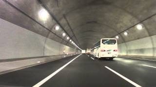 [車載動画] 新東名高速道路 上り線(東京方面) 　栗ヶ岳トンネル（新東名高速道路で1番目に長いトンネル）