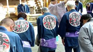 榮町囃子連発足百周年記念・阿伎留神社奉納