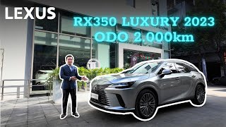 Super Surf 2,000km, new Lexus RX350 Luxury 2023. Silver Gray - Sonic Titanium | Le Minh Thanh