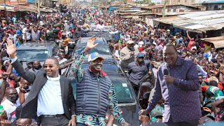 LIVE:RAILA ODINGA,UHURU KENYATTA AND AZIMIO BRIGADES STORMS NAIROBI COUNTY AHEAD OF KAMKUNJI RALLY