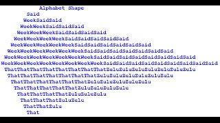 How to Create an Alphabet Shapes in Python using Nested Loops