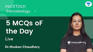 5 MCQs oF the Day | INICET2021 | Microbiology | Let's Crack NEET PG | Dr.Muskan