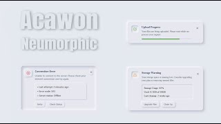 Advanced Neumorphic Alert Components with Progress Bars & Action Buttons | HTML & CSS Tutorial