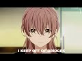 shiki xo & skele - i keep jumping off of bridges (lyrics) [amv]