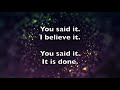 Believe For It (LYRICS)- CeCe Winans