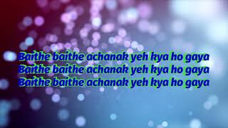 Baithe baithe _ lyrics | mouni roy and angad bedi ft. Stebin , Danish, Aishwarya | sha lyrics |