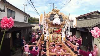 加茂屋台　2023　宵宮　明神さん・練り上げ　 津田天満神社