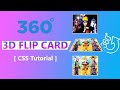 3D Flip Card Effect On Hover Using Only HTML & CSS