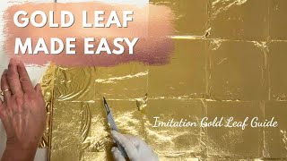 How to Apply Gold Leaf on Canvas | Step-by-Step Beginners Tutorial