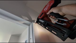 Milwaukee M18 Fuel 15 ga angled finish nailer features and testing